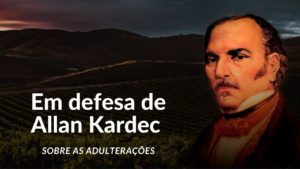 Photo de couverture avec le texte "Pour la défense d'Allan Kardec - À propos des adultérations"