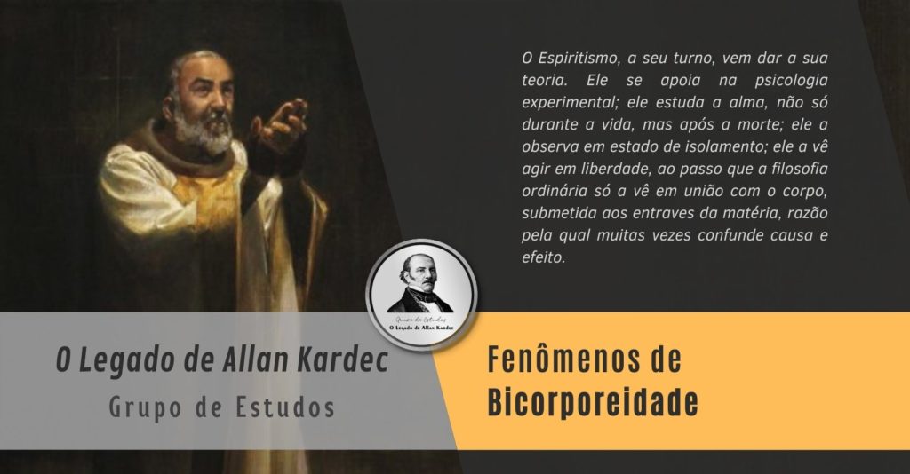 Image de couverture - Phénomène de bicorporéité. Reproduction de Padre Pio, avec le titre de l'article.